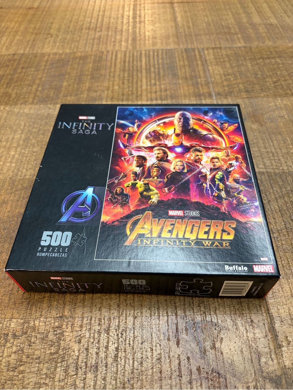 🆕 Sealed Marvel Avengers Infinity War 500-Piece Puzzle - Black Box Art